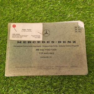 Vintage Mercedes-Benz Spare Parts Catalog MB Trac 1100/1300 (TYP 442/443) - Picture 1 of 5
