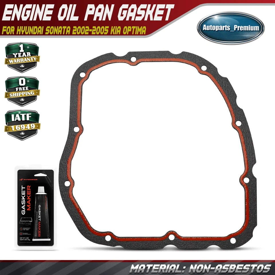 Juego de juntas de cárter de aceite de motor para Hyundai Sonata 2002-2005 Santa Fe 01-06 Kia Optima Foto 1 de 4