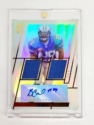 MINT #/50 RPA RUBY SP RC AUTO PATCH 2006 Topps Paradigm Brian Calhoun WISCONSIN  - Image 1 of 2