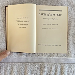 Vintage Book Caves Of Mystery Hardcover By John Scott Douglas 1956 - Bild 1 von 17
