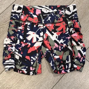 Lululemon Speed Track Shorts Side Pockets Multi Color Women's 6 Running Workout - Picture 1 of 8