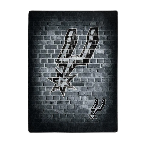 San Antonio Spurs 60x80 Street Design Royal Plush Raschel Throw Blanket [NEW] Cover