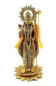 Metal Lord Shree Ram Decorative Figurine for Home/Office/Temple (Height-12 Inch) - Picture 1 of 6