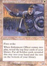 4x T-Chinese Enlistment Officer ~ Near Mint Apocalypse Foreign MTG Magic x4 4 Ul