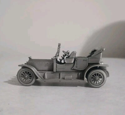 Danbury Mint Pewter Car 1909 Rolls Royce Silver Ghost Model - Image 1 of 4