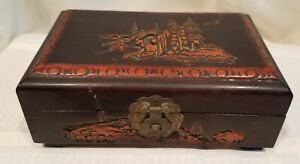 Vintage Japanese-Asian Small Jewelry Box