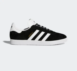 adidas Originals Gazelle Black White Gold BB5476 Men Size Trainer - Picture 1 of 13