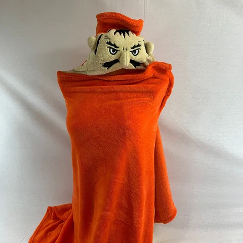 Oklahoma State Cowboys Childrens Mascot Bath Towel Pistol Pete Orange Head Hood Cover