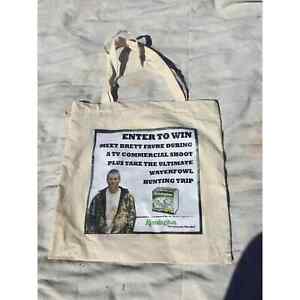 Brett Favre Remington 22” canvas tote bag advertisement hunting waterfowl