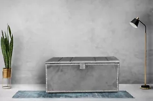 Luxury Chesterfield Ottoman Storage Box, Footstool, Bench Toy Box Storage Box - Picture 1 of 17