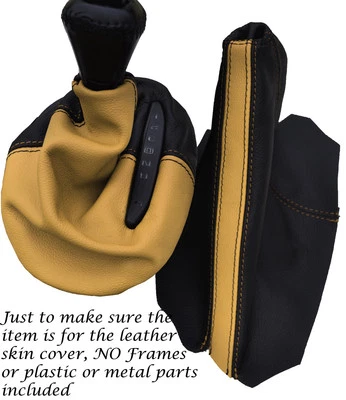 Schwarz & Eiche Automatik Shift Stiefel & E Bremse Stiefel F�r Corvette C5 97-04 - Bild 1 von 3