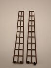 2xLEGO 2541 Brown Pirate Ship Boat Mast Rigging Long 27 x 5, 8.5" 6285 6274 6286