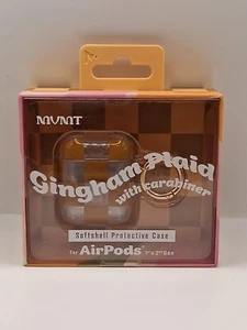 MVMT Gingham Plaid AirPods Case 1. & 2. Gen mit Karabiner Neu Versiegelte Verpackung - Bild 1 von 11