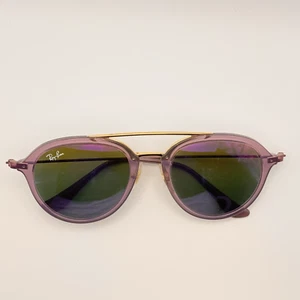 Ray Ban Junior RJ9065S 7036/A9 Sunglasses Violet Frame Green Mirror 48-18-130 - Picture 1 of 19