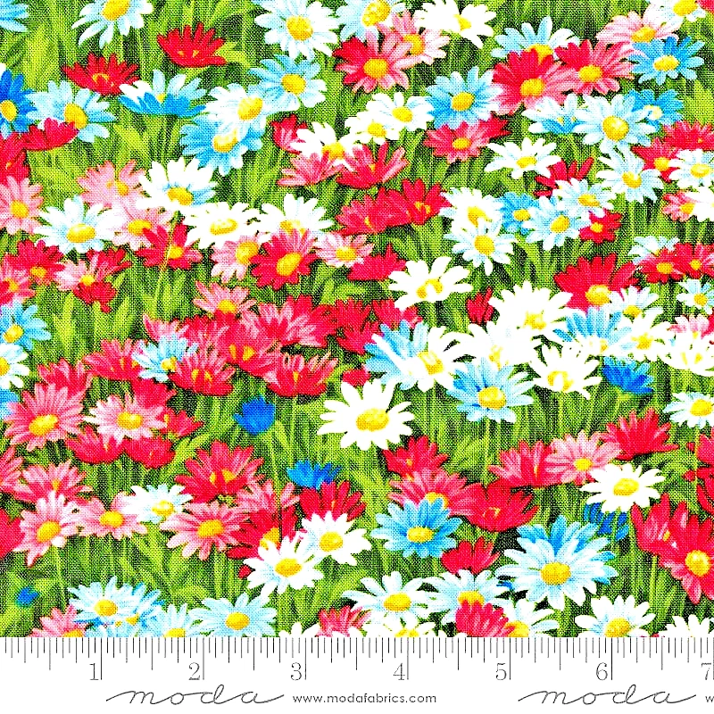 Moda Fabrics The "WILDFLOWERS VI 33773 11 "AMERICANIA" BTY - Image 1 of 1