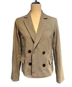 Rachel Zoe Blazer - elegante Jacke - Größe XS - schwarz - weiß - hellbraun - neu ohne Etikett - Bild 1 von 4