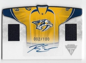 11/12 TITANIUM HOME SWEATERS AUTOGRAPH DUAL JERSEY #17 Ryan Ellis #2/100 - Picture 1 of 1