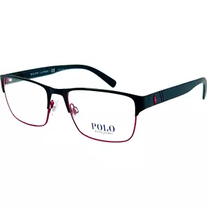 Polo PH1175 Mens Metal Eyeglass Frame 9191 Matte Red Black 54-18 w Case - Picture 1 of 5