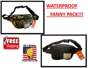 Big FANNY PACK Impermeable Color Bolso de Cintura Cartera de Viaje Cinturón de Cadera Bolsa de Transporte - Imagen 1 de 9