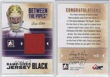2010-11 ITG Between the Pipes Game-Used Black Jersey /120 Liam Liston #M-38