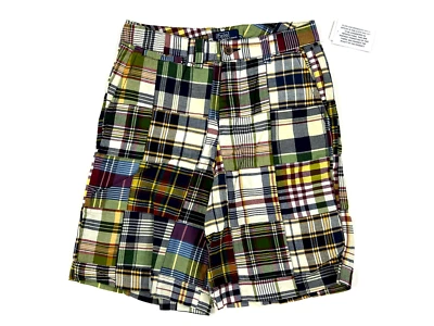 Polo Ralph Lauren Boy's Patchwork Shorts - Multicolor Madras Print - - Image 1 of 3