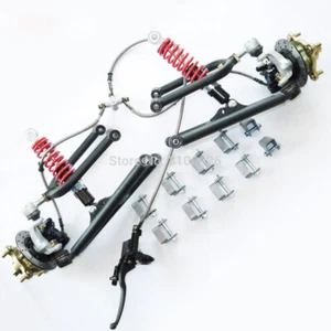 35cm Front Suspension Swingarm Upper/Lower A Arm Steering Strut Knuckle Spindles - Picture 1 of 18
