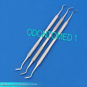 Hollenback Wax Modeling Carvers 1/2, 3, 3s Amalgam Pluggers Dental Instruments - Picture 1 of 3
