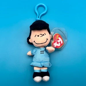 TY Beanie Baby - LUCY ( Peanuts - Plastic Key Clip ) (4.5 inch) - Picture 1 of 1