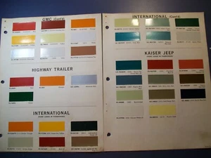1967 IH International Scout Pickup Panel LKW Kaiser JEEP DuPont Lackspäne - Bild 1 von 1