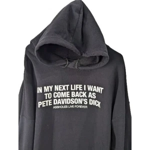 Assholes*s Live Forever Streetwear Black Hoodie Steve Davidson Mens/Unis XXXL 3X - Picture 1 of 6