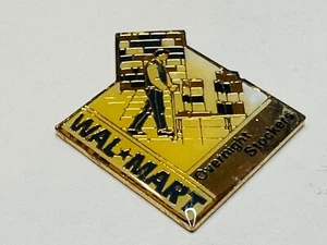 Walmart Wal-Mart Employee Associate Pin Vintage Overnight Stocker Shelfer Stock - Picture 1 of 2