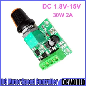 DC Motor Speed Controller Regulator DC 3V 6V 12V PWM Speed Control Adjustable DW - Picture 1 of 6