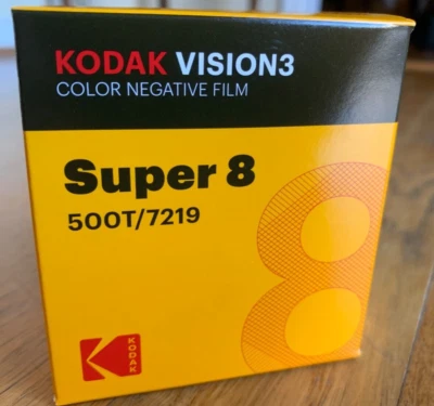 Kodak Vision 3 500T 7219 Super-8 Color Negative Film - NEW Fresh - NO REMJET - Image 1 of 4
