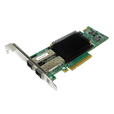 EMULEX LPE16002 P005947-41C Dual Port 16G PCIe x8 FC Host Bus Adapter FP - Image 1 of 3