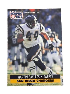 Excellent: Vintage 1991 PRO SET Martin Bayless San Diego Chargers Trading Card - Image 1 of 2