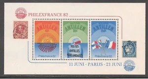 Antillas Neerlandesas #484a (A142) S/S en estado bastante bueno MNH - 1982 45c a 150c PHILEXFRANCE '82 - Imagen 1 de 1
