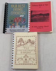 Mercersburg PA Cookbook LOT Buchanan Lioness Club St Luke's Church Sampler - Picture 1 of 9