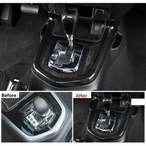For Nissan Navara D23 2015-2021 Carbon Black Gear Shifter Panel Cover Trim 1pcs