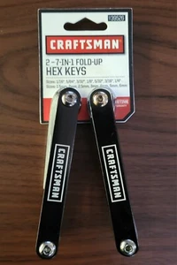 Craftsman 2 -7-in-1 Fold-up Hex Keys, SAE and METRIC - Picture 1 of 3