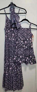 Target Mother Daughter Matching Purple Floral Dresses Adult L / Kids 5T - Picture 1 of 10