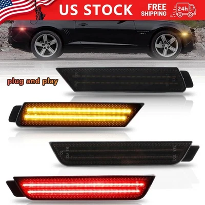 Luces LED delanteras traseras laterales LED para Chevrolet Camaro 2010 2012 2013 2014 2015 Foto 1 de 4