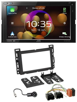 JVC DAB MP3 2DIN Bluetooth USB Autoradio für Chevrolet Opel GT 07-09 - Bild 1 von 4