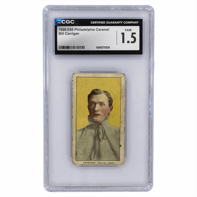 1909 E95 Philadelphia Caramel Bill Carrigan CGC Fair 1.5 - Image 1 of 3