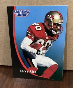 Tarjeta de alineación inicial Jerry Rice 1998 Kenner - San Francisco 49ers - Imagen 1 de 2