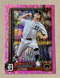 2025 Topps Series 2 RC Pink Sand Glitter Jackson Jobe SP Detroit Tigers Rookie - Picture 1 of 2