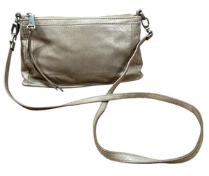 HOBO Cadence Leather Crossbody Shoulder Bag Gray - Picture 1 of 14