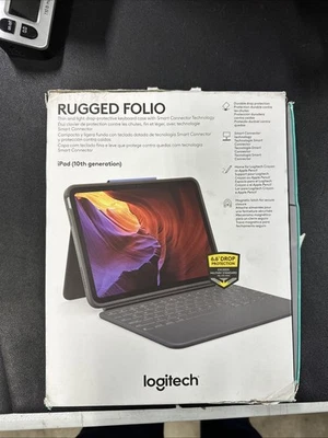 Logitech Rugged Folio Keyboard Case for the iPad (10th Generation) 920-011295 - Image 1 of 4