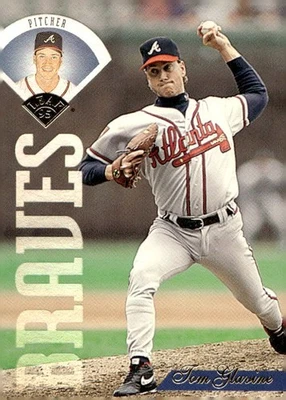 Tom Glavine 1995 Leaf Baseball - #250 - Atlanta Braves - Image 1 of 2