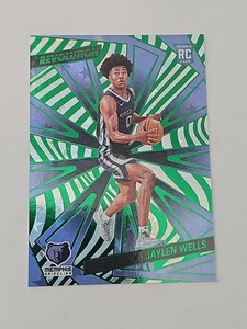 Panini Revolution Jaylen Wells RC 2024-25 verde Astro novato/125 Grizzlies - Imagen 1 de 3