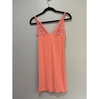 La Perla Studio Peach 蕾丝 Chemise 睡袍 - 尺寸 S — 第 1/4 张图片
